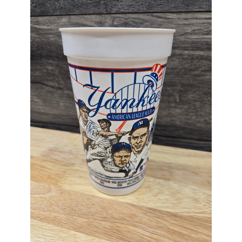 Vintage New York Yankees American League MVPs Souvenir Stadium Cup Plastic MLB